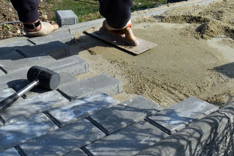 Paver Installation in Action