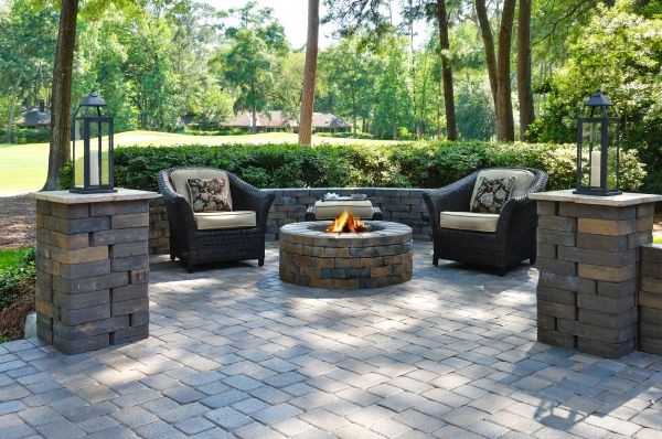 Fire Pit Installation in Conway