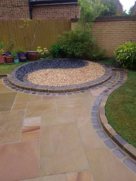 Sandstone Patio Installation in Conway